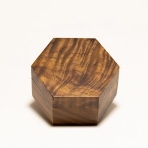 Blank wooden ring box